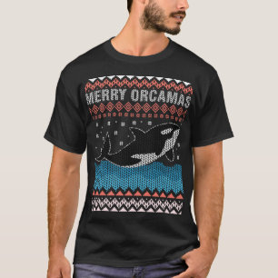 Prettig kerstfeest Orka Walvis Lelijk kerstfeest a T-shirt