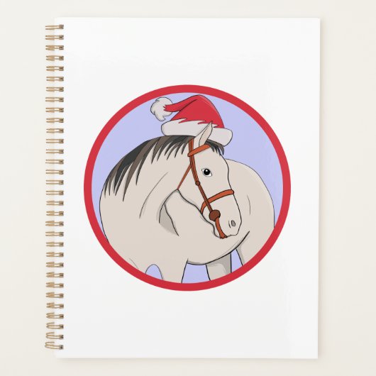 Prettig kerstfeest paard planner (Voorkant)