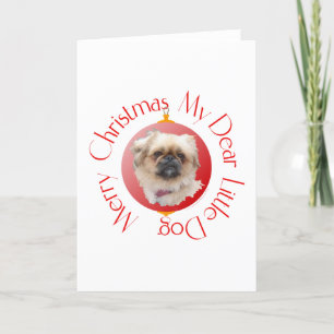 Prettig kerstfeest Pekingees Feestdagen Kaart