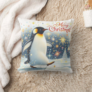 Prettig kerstfeest - Pinguïn - Kussen