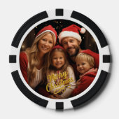 Prettig kerstfeest poker chips (Voorkant)