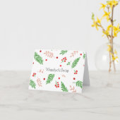 Prettig Kerstfeest, Poolse kerstkaart Kaart (Gele Bloem)