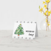 Prettig Kerstfeest Poolse Kerstmis Kaart (Gele Bloem)