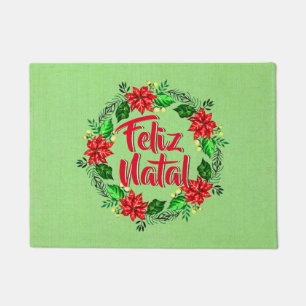 Prettig Kerstfeest Portugees Gelukkig Kerstfeest Deurmat