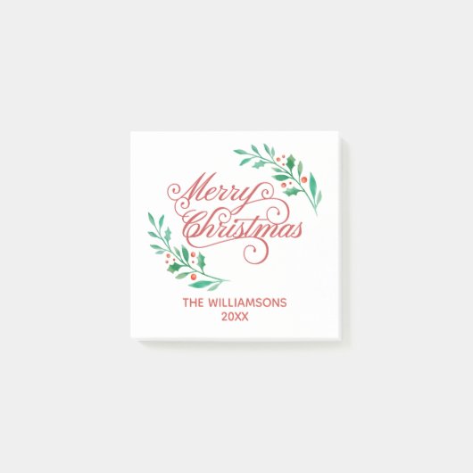 Prettig kerstfeest post-it® notes (Voorkant)