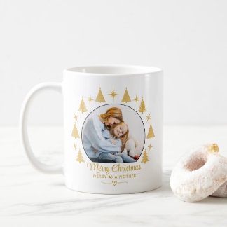 Prettig Kerstfeest Prettig Als Een Moeder Wit Goud Koffiemok
