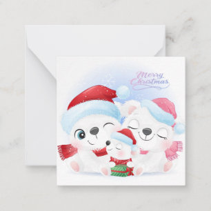 Prettig kerstfeest/prettige feestdagen notitiekaartje