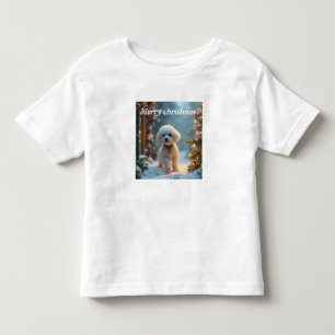 Prettig kerstfeest puppy kinder shirts