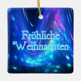 Prettig Kerstfeest - Qaanaaq - Noorderlicht Keramisch Ornament