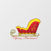 Prettig kerstfeest raamsticker (Vel)