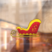 Prettig kerstfeest raamsticker (Vel 2)