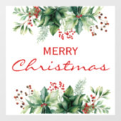 Prettig kerstfeest raamsticker (Vel)