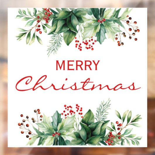 Prettig kerstfeest raamsticker (Vel 2)