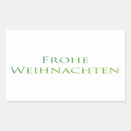 Prettig kerstfeest RECHTHOEK KERST Sticker