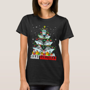 Prettig kerstfeest rendier elf kerstman cruisesche t-shirt
