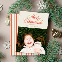 Prettig kerstfeest Retro Vintage Streep Foto