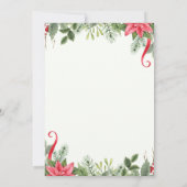 Prettig kerstfeest | Rode typografie Kaart (Achterkant)