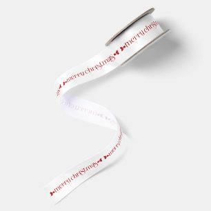 Prettig kerstfeest Rode typografiepatroon Lint