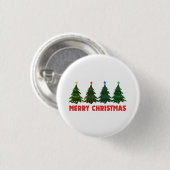 Prettig kerstfeest ronde button 3,2 cm (Voorkant /achterkant)