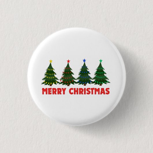 Prettig kerstfeest ronde button 3,2 cm (Voorkant)