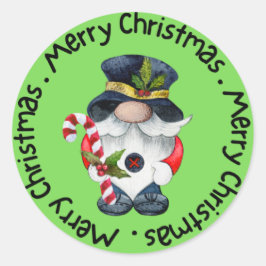 Prettig kerstfeest ronde sticker