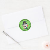 Prettig kerstfeest ronde sticker (Envelop)