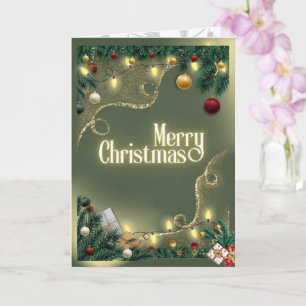 Prettig kerstfeest Sage Kaart