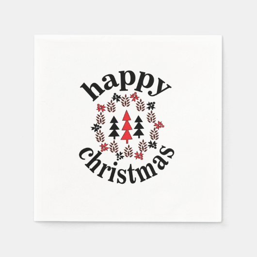 Prettig Kerstfeest Servet (Voorkant)