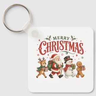 Prettig kerstfeest Sinterklaas en vrienden Sleutelhanger