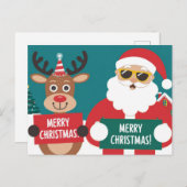 Prettig kerstfeest Sinterklaas Feestdagenkaart (Voorkant / Achterkant)