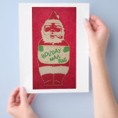 Prettig kerstfeest Sinterklaas Flyer (Hand)