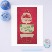 Prettig kerstfeest Sinterklaas Flyer (Enkel)