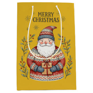 Prettig kerstfeest Sinterklaas Medium Cadeauzakje