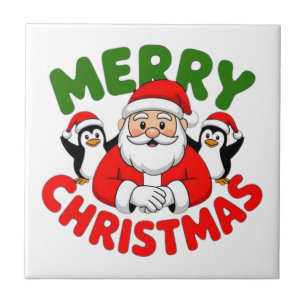 Prettig kerstfeest Sinterklaas Tegeltje