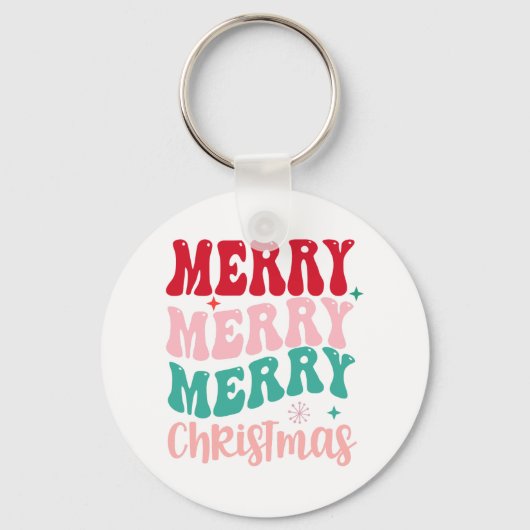 Prettig kerstfeest sleutelhanger (Voorkant)