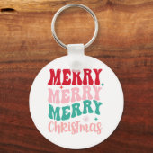 Prettig kerstfeest sleutelhanger (Voorkant)
