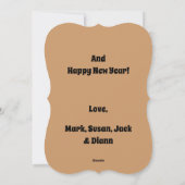 Prettig kerstfeest Sneeuwman Feestdagenkaart (Achterkant)