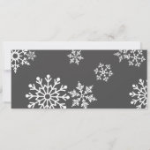 Prettig Kerstfeest Sneeuwvlokken Kerst Foto Kaart (Achterkant)