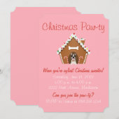 Prettig Kerstfeest Snoephuisje voor Honden Kaart (Voorkant / Achterkant)