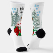 Prettig kerstfeest sokken (Gebogen)