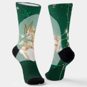 Prettig kerstfeest sokken (Gebogen)
