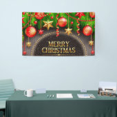 Prettig kerstfeest spandoek (Beurs)