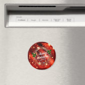 Prettig kerstfeest, sprankel en glans magneet (Insitu (Vaatwasser))