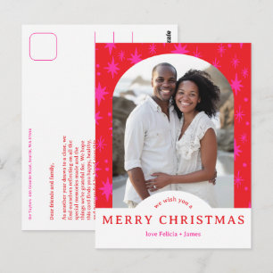 PRETTIG KERSTFEEST Sterren Vakantie Aangepaste Boo Briefkaart