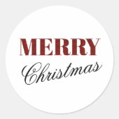 "Prettig Kerstfeest" Stickers (Voorkant)