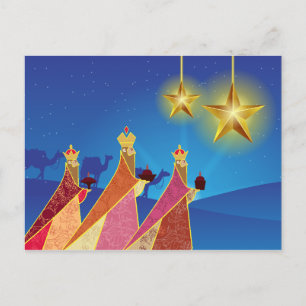 Prettig Kerstfeest Stille Nacht Drie Wijzen Feestdagenkaart