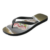 Prettig kerstfeest teenslippers (Schuin)