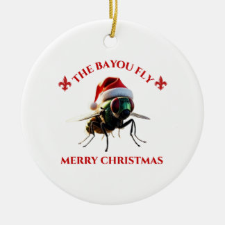 Prettig kerstfeest The Bayou Fly Keramisch Ornament