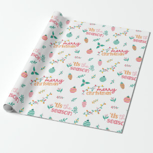 Prettig kerstfeest 'Tis The Season inpakpapier