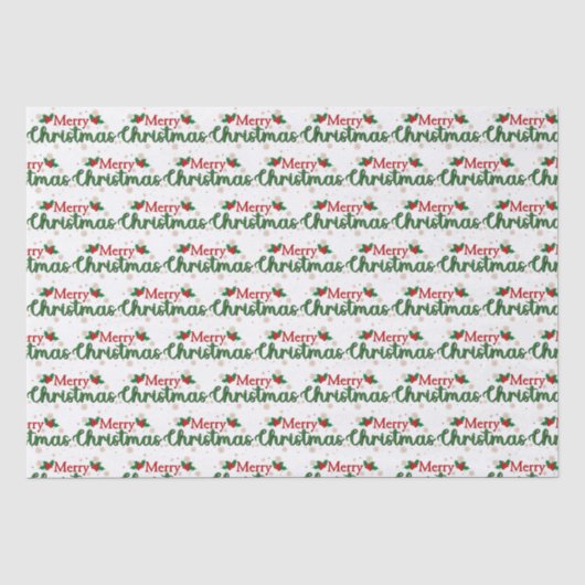 Prettig kerstfeest  tissuepapier (Voorkant)